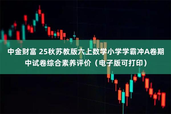 中金财富 25秋苏教版六上数学小学学霸冲A卷期中试卷综合素养评价(电子版可打印)